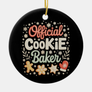 Offizielles Cookie Baker Weihnachts Weihnachten We Keramik Ornament