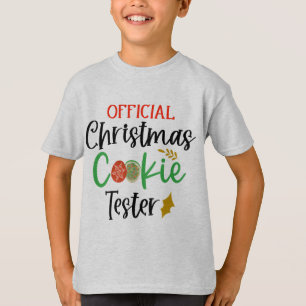 Offizielles Cookie Tester Funny Kleinkind Weihnach T-Shirt