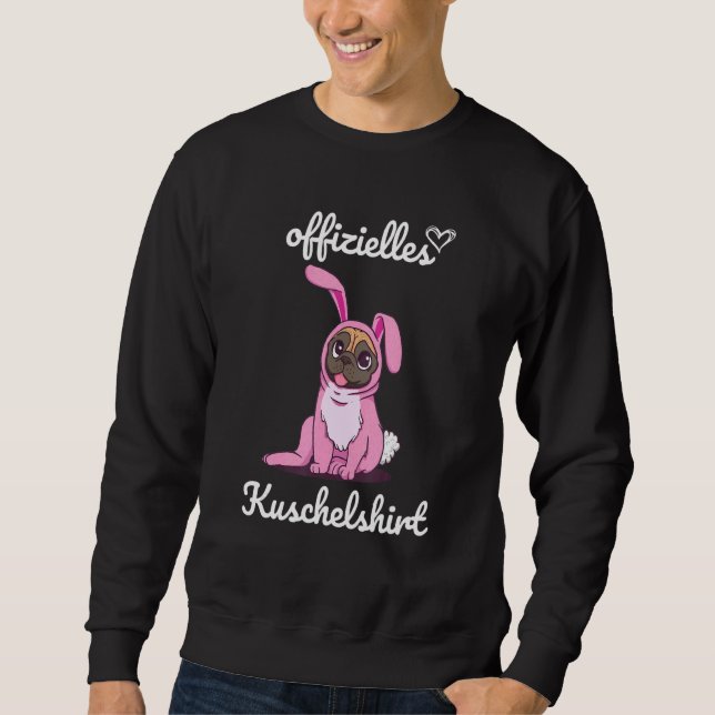 Offizielles Cudly Mops Partner Couple Sweatshirt (Vorderseite)