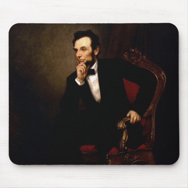 Offizielles das Haus-Porträt Abraham Lincoln Mousepad (Vorne)