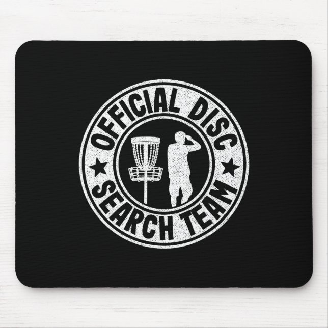 Offizielles Disc Search Team Logo Frisbee Golf Lus Mousepad (Vorne)