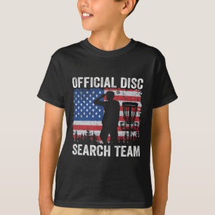 Offizielles Disc-Suchteam Amerikanische Flagge Fri T-Shirt