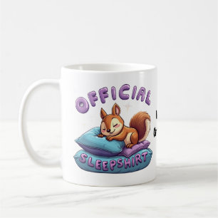 Offizielles Eichhörnchen Schlaf Süß & Lustig Schlu Kaffeetasse