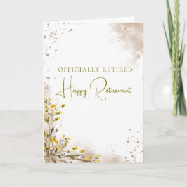 Offizielles elegantes Ruhestands-Geschenk Karte
