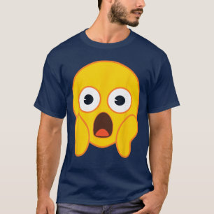 Offizielles Emoji-Angst-Schrei Gelbes Smiley-Gesic T-Shirt