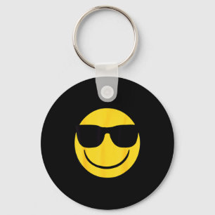 Offizielles Emoji Retro-Sonnenbrille Gelbes Smiley Schlüsselanhänger