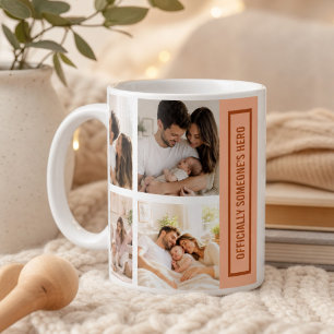 Offizielles erstes Vatertagsfoto für jemanden, der Kaffeetasse