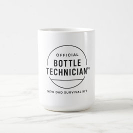 Offizielles Flaschentechniker-Neu-Daddy-Überlebens Kaffeetasse