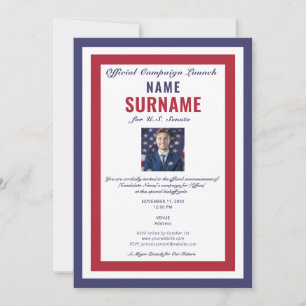 Offizielles Gala-Abendessen der politischen Kandid Einladung