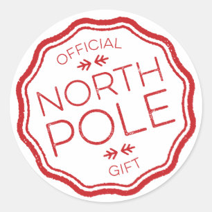 Offizielles Geschenk vom Nordpol Runder Aufkleber
