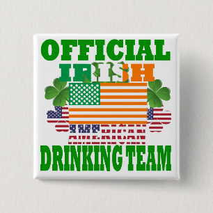 Offizielles irisches Trinkteam Button