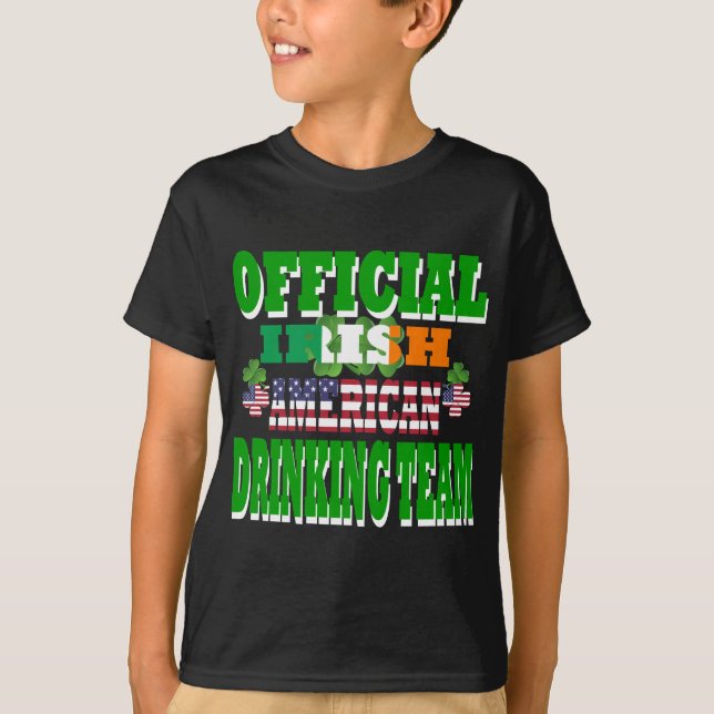 Offizielles irisches Trinkteam T-Shirt (Vorderseite)