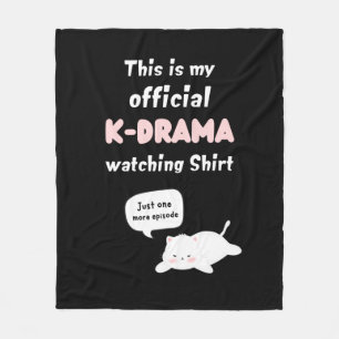 Offizielles K-Drama Watching Shirt Kpop Fan Fleecedecke