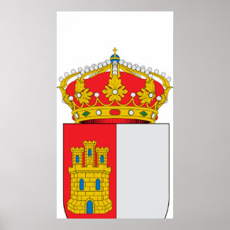 Offizielles Kastilien-La Mancha - Symbol für Küste Poster