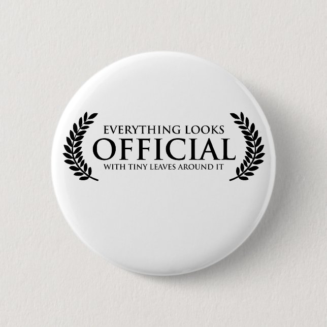 Offizielles kleines Blätter Button (Vorderseite)