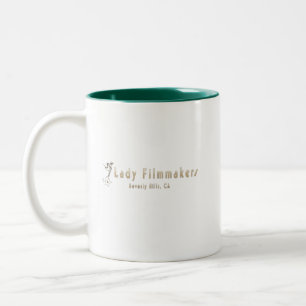Offizielles Lady-Filmaker-Logo mit Beverly Hills T Zweifarbige Tasse