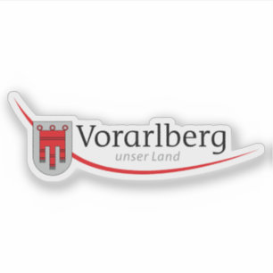 Offizielles Logo des Staat Vorarlberg, Österreich Aufkleber