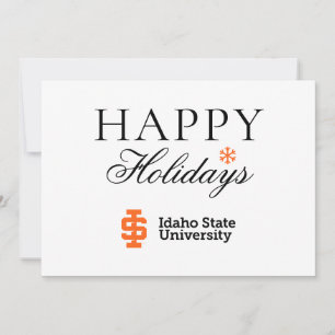 Offizielles Logo-Design der Idaho State University Feiertagskarte