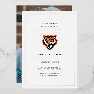 Offizielles Logo-Design der Idaho State University Folieneinladung