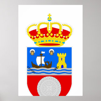 Offizielles Logo in Kantabrien - Spanien Symbol Poster