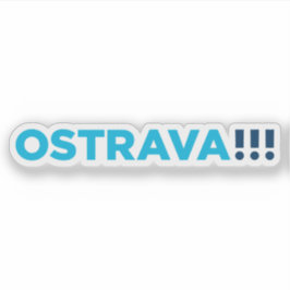 Offizielles Logo von Ostrava, Tschechische Republi Aufkleber