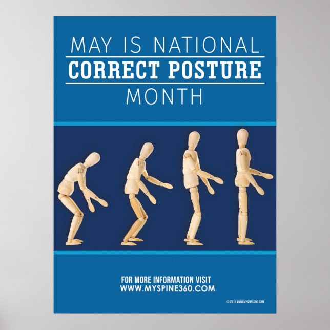 Offizielles May National Correction Posture Month  Poster (Vorne)