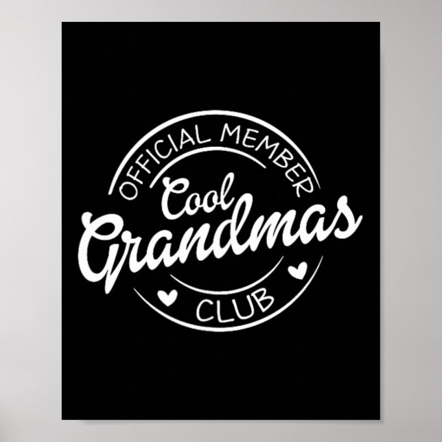 Offizielles Mitglied Cool Großmutterklub Poster (Vorne)
