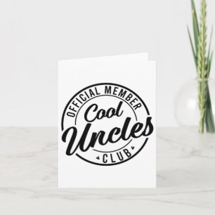 Offizielles Mitglied Cool Oncles Club Vater &#; s Karte