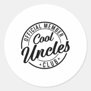 Offizielles Mitglied Cool Oncles Club Vater &#; s Runder Aufkleber