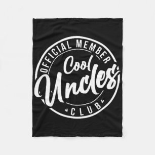 Offizielles Mitglied Cool Oncles Club Vintag Vater Fleecedecke