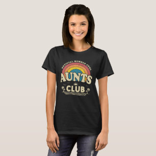 Offizielles Mitglied Cool Tanten Club Vintag Sunse T-Shirt