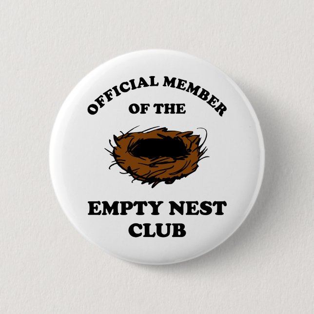 Offizielles Mitglied des Empty Nest Clubs Button (Vorderseite)