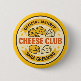 Offizielles Mitglied des Käse-Clubs Namensgeschenk Button
