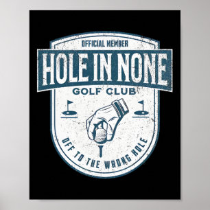 Offizielles Mitglied Hole In None Golf Club Ab In Poster