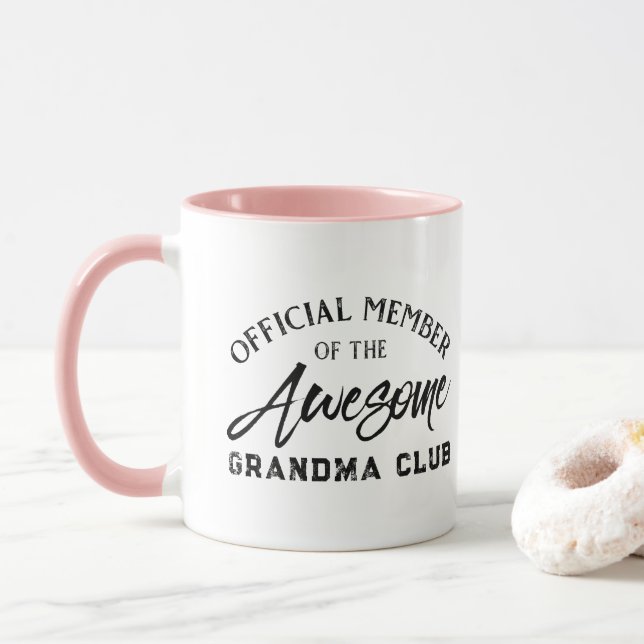 Offizielles Mitglied Oma Club Tasse (Mit Donut)