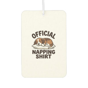 Offizielles Napping-Shirt Sleepy Dog Vintage Desig Autolufterfrischer