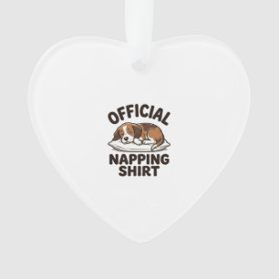 Offizielles Napping-Shirt Sleepy Dog Vintage Desig Ornament