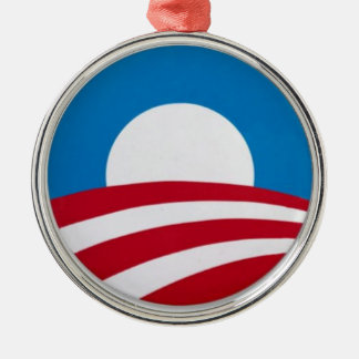 Offizielles Obama-Kampagnenlogo Silbernes Ornament