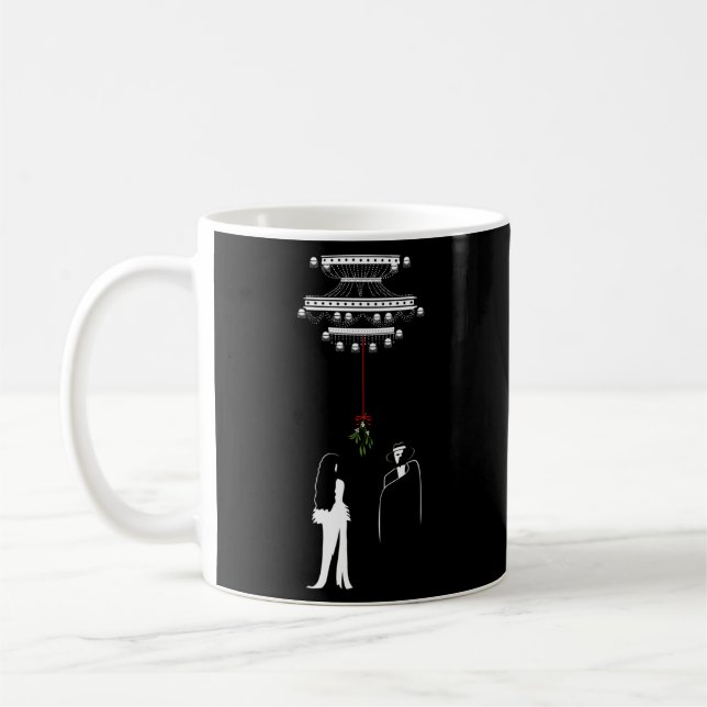 Offizielles Phantom der Oper Mistletoe Kaffeetasse (Links)