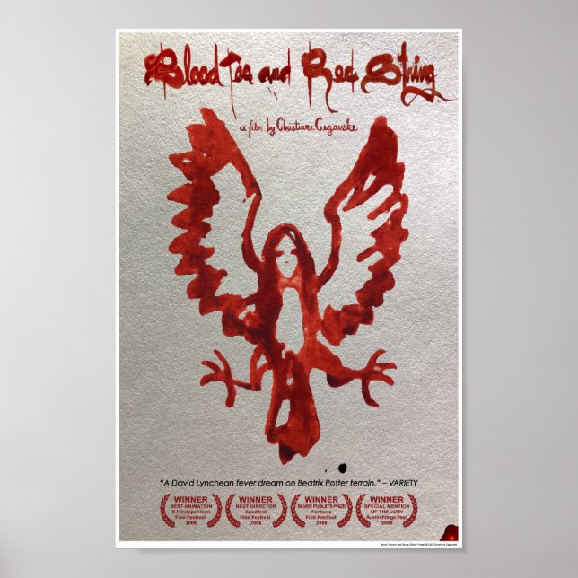 Offizielles Plakat mit kleinem Blutegel und rotem  (Vorne)