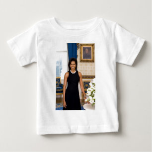 Offizielles Portrait von First Lady Michelle Obama Baby T-shirt