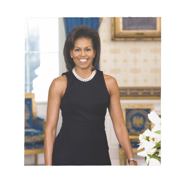 Offizielles Portrait von First Lady Michelle Obama Notizblock (Vorderseite)