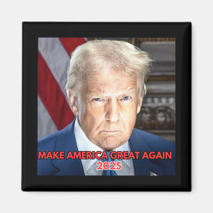 Offizielles Portrait von Präsident Dona 2025 Magnet