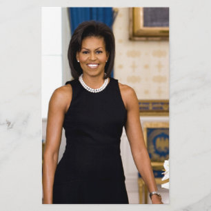 Offizielles Porträt erster Dame Michelle Obama Briefpapier