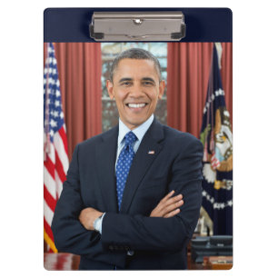 Offizielles Porträt, Obama Barack US-Präsident Klemmbrett