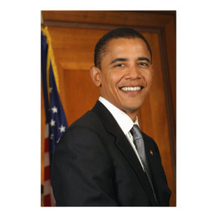 Offizielles Porträt von Barack Obama Fotodruck