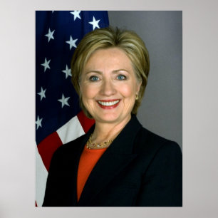 Offizielles Porträt von Hillary Clinton Poster