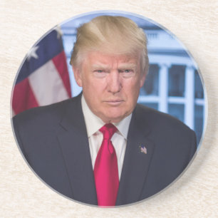 Offizielles präsidentielles Porträt von Donald Tru Getränkeuntersetzer