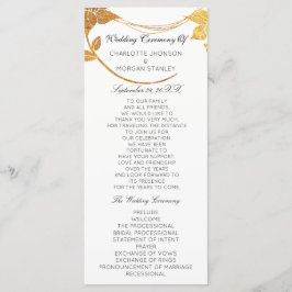 Offizielles Programm zur Hochzeit von White Gold F