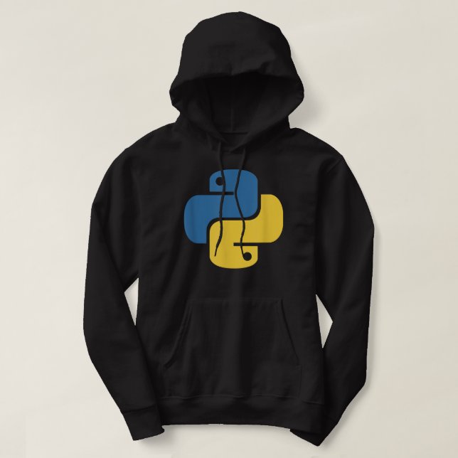 Offizielles Python-Logo für Entwickler Hoodie (Design vorne)